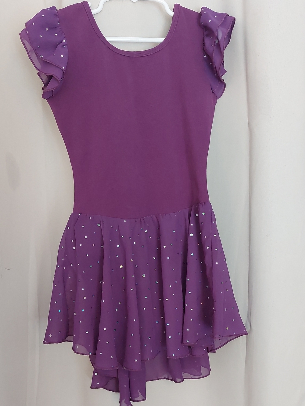 Kids Purple Sparkle Ballet Costume Dress
